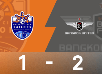 รายงานการแข่งขันระดับสองของ AFC Champions League : กาสซานี และ อาซิก ทำประตู แบงค็อก ยูไนเต็ด 2-1 สิงโต ซิตี้ มาริเนอร์ส